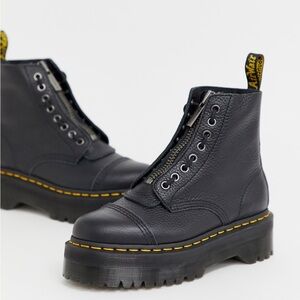 Doc Martens black platform boots